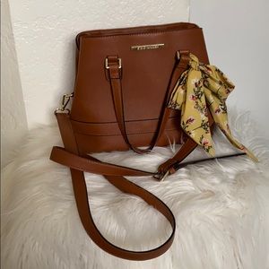 Carmel Steve Madden Purse with Yellow Scarf